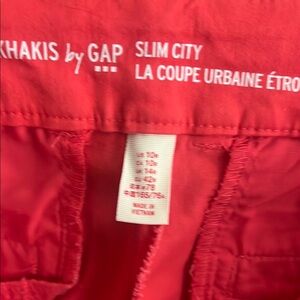 GAP Vibrant Red Women's Trousers